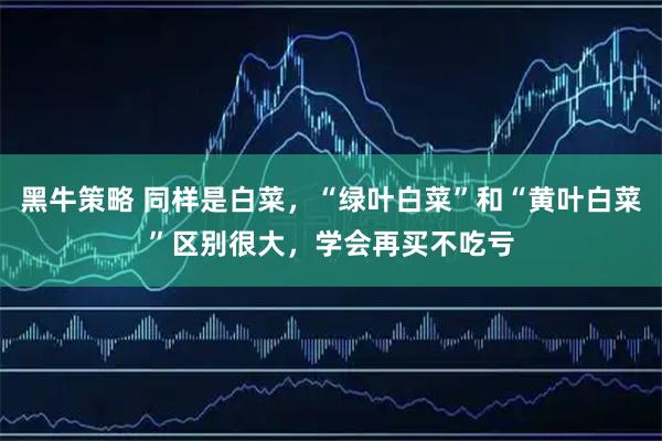 黑牛策略 同样是白菜，“绿叶白菜”和“黄叶白菜”区别很大，学会再买不吃亏